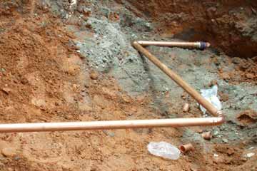 Corroded sewer pipe in North Port, FL.